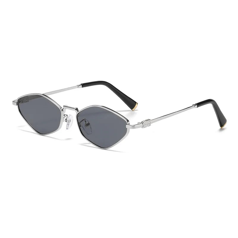 Geometric Metal Sunglasses