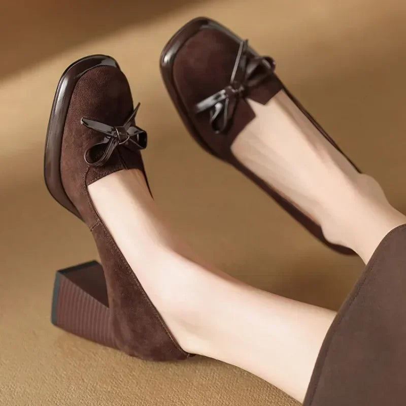 Women's Square Toe Dress Pumps