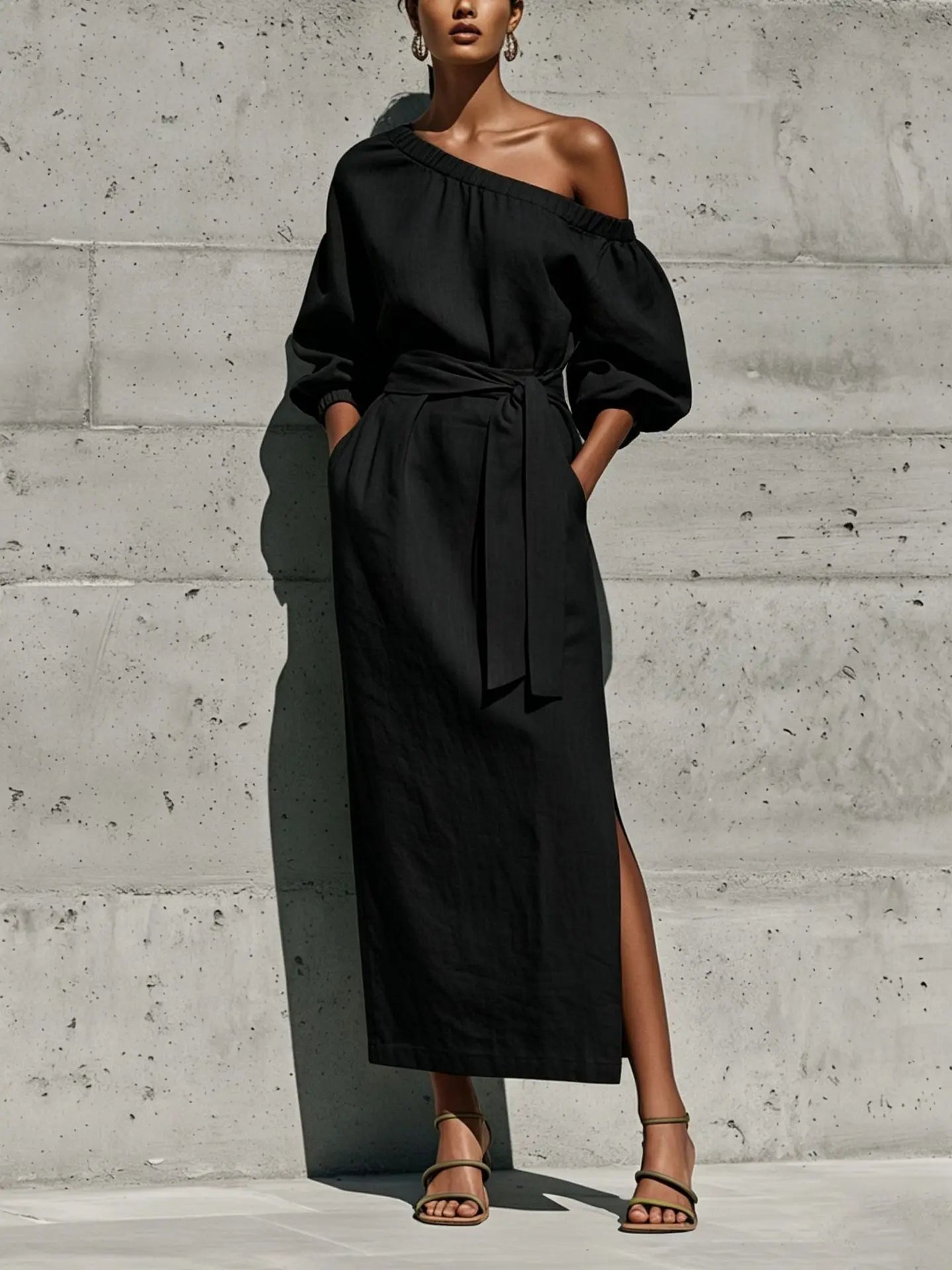 Women's Off Shoulder Maxi Dress