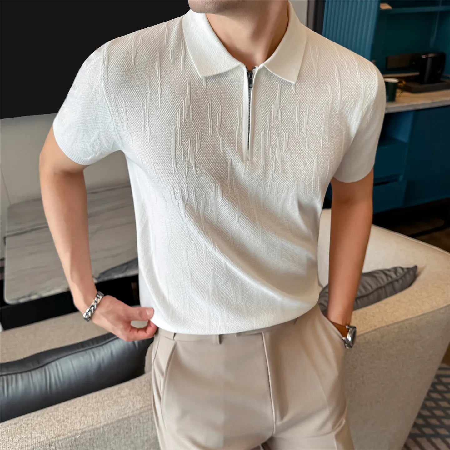 Slim Fit Short-Sleeve Polo Shirt