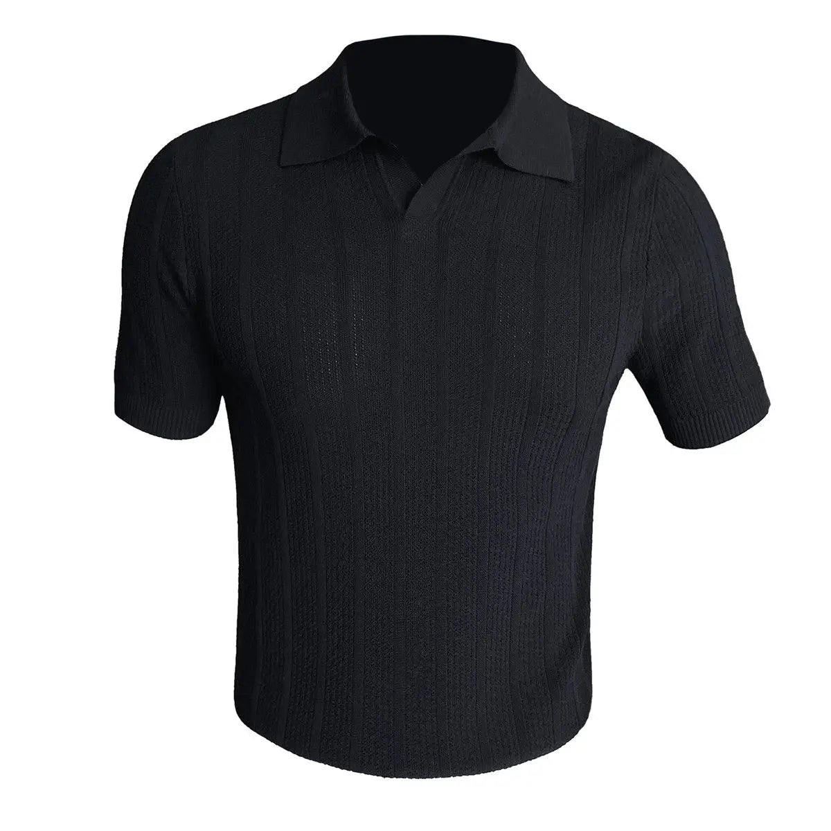Silk Short-Sleeve Polo Shirt