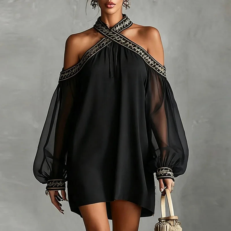 Women's Halter Mini Dress