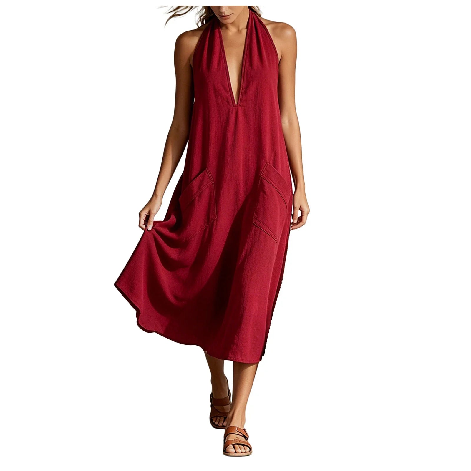 Women's Relaxed Beach Maxi Dress