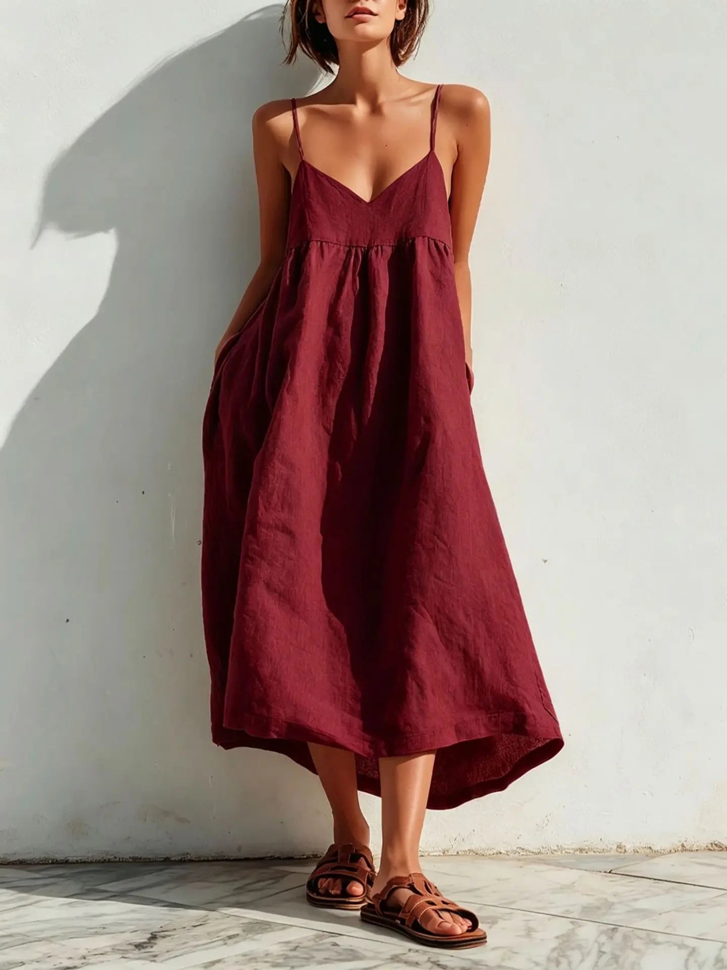 Women's Pocket Summer Maxi Dress