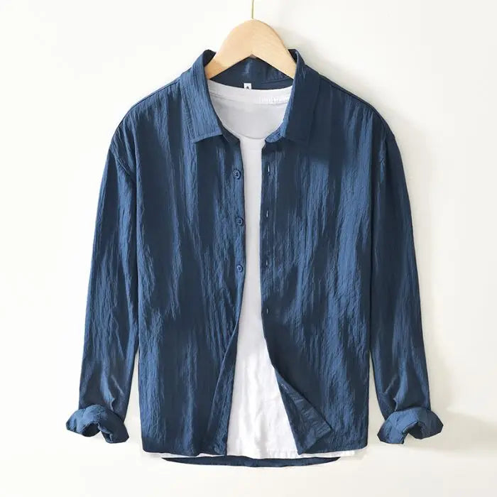 Women's Textured Linen Shirt
