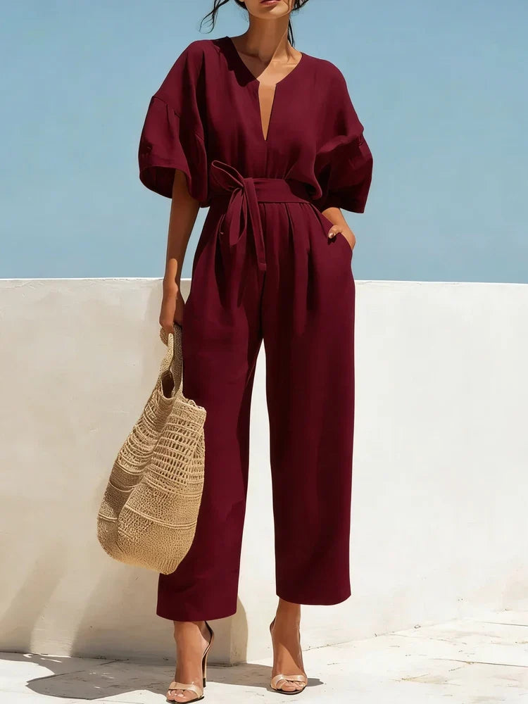 Women's Summer Linen Jumpsuit