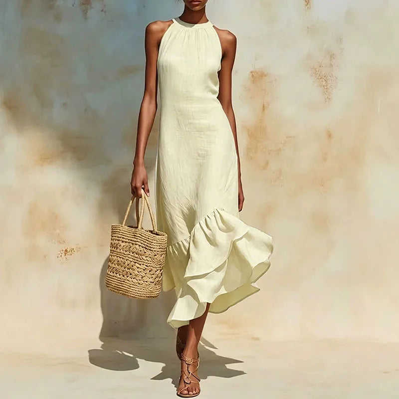 Women's Halter Neck Maxi Dress