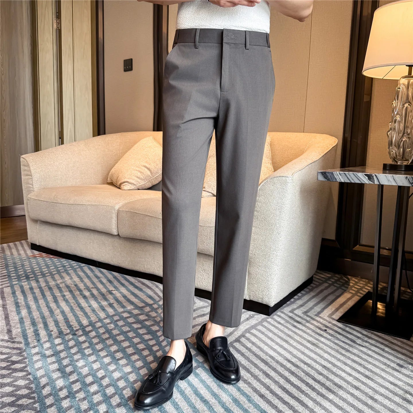Slim Fit Suit Trousers