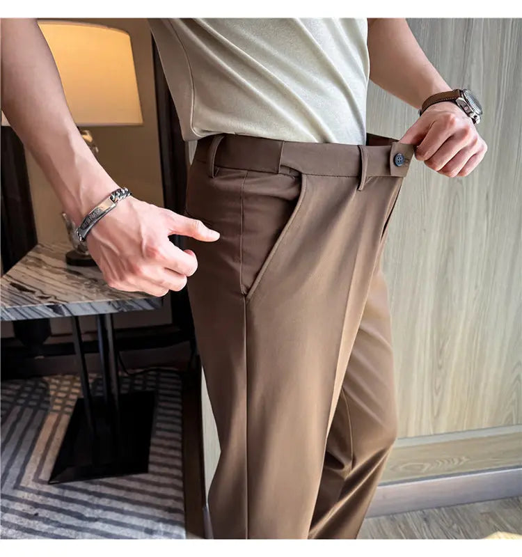Slim Fit Suit Trousers