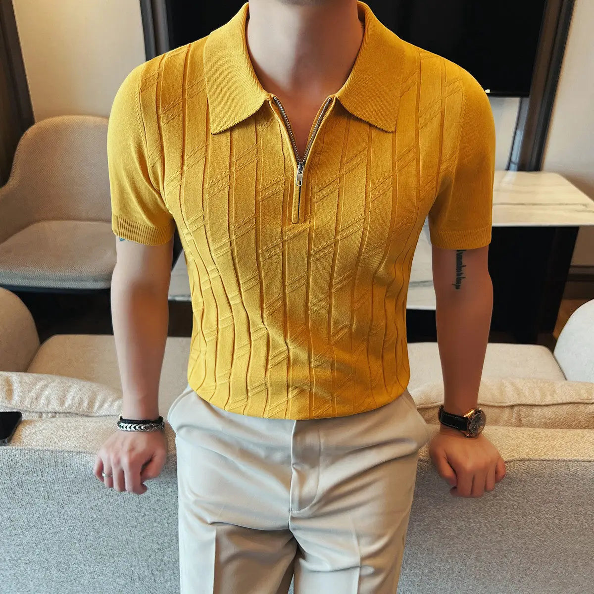 Slim Fit Short-Sleeve Polo Shirt