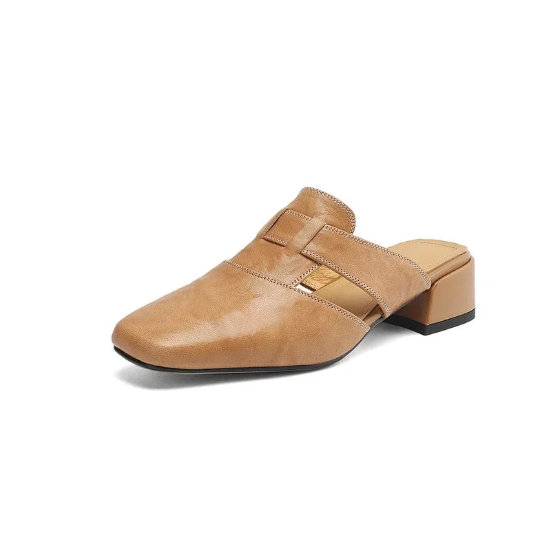 Women's Genuine Leather Mules