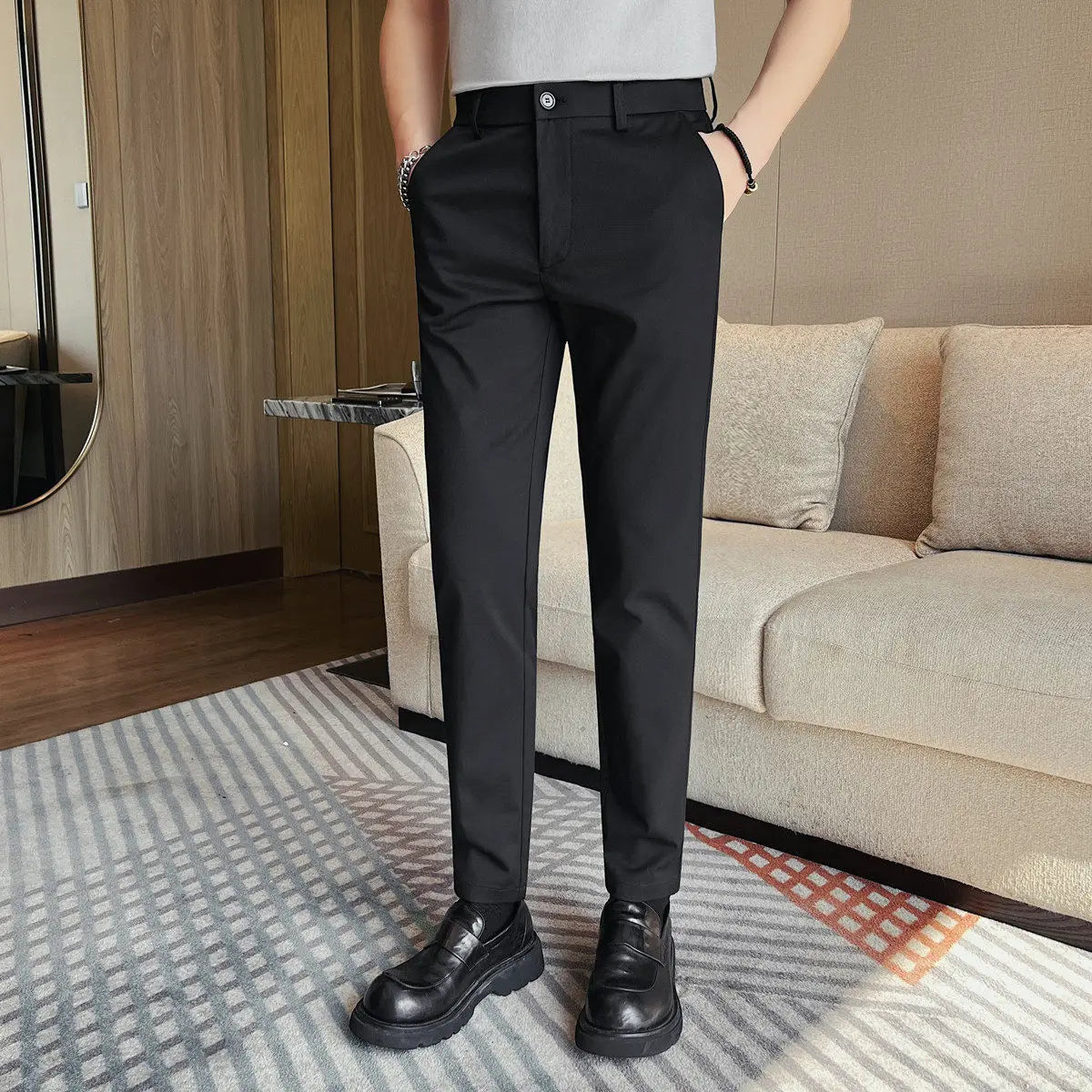 Slim Fit Suit Trousers