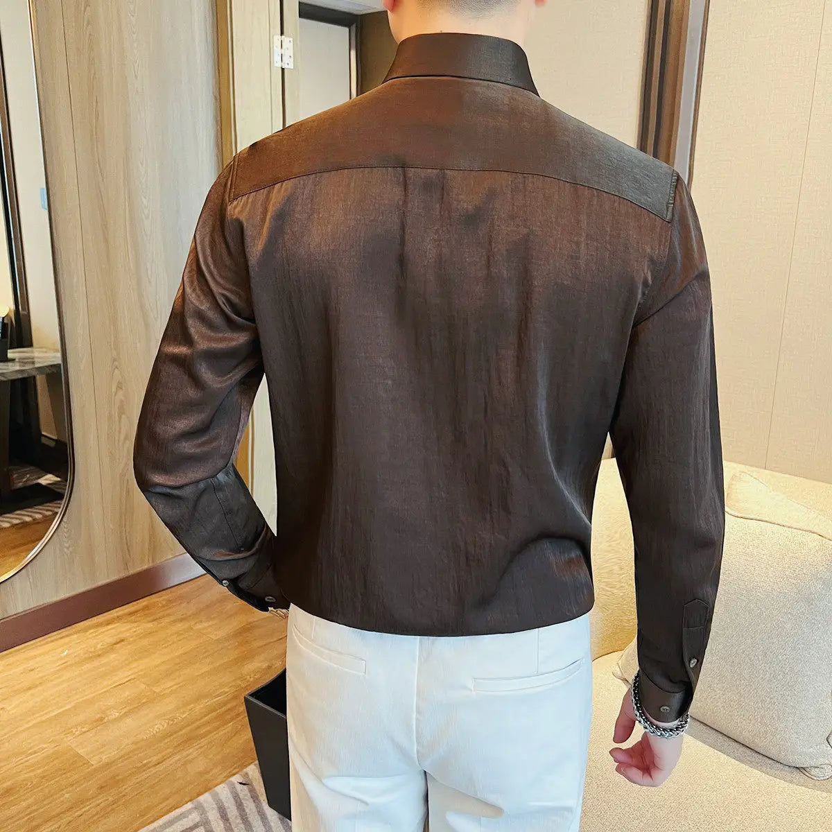 Slim Fit Long-Sleeve Dress Shirt