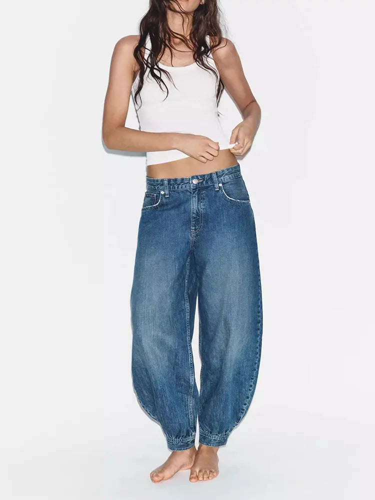 Women's Balloon Denim Trousers
