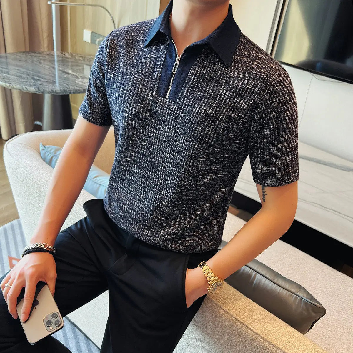 Short-Sleeve Polo Shirt
