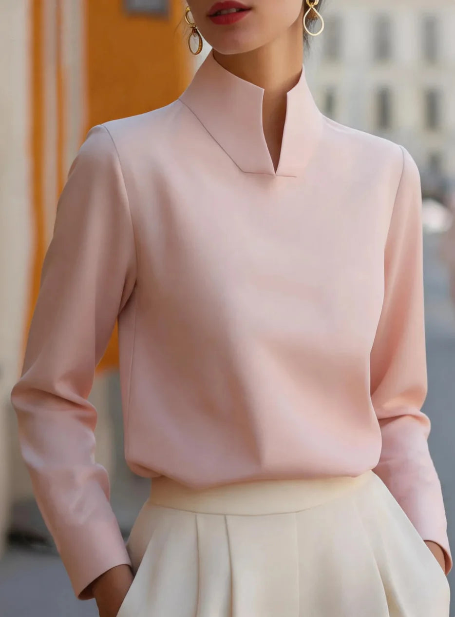 Women's Stand Collar Blouse