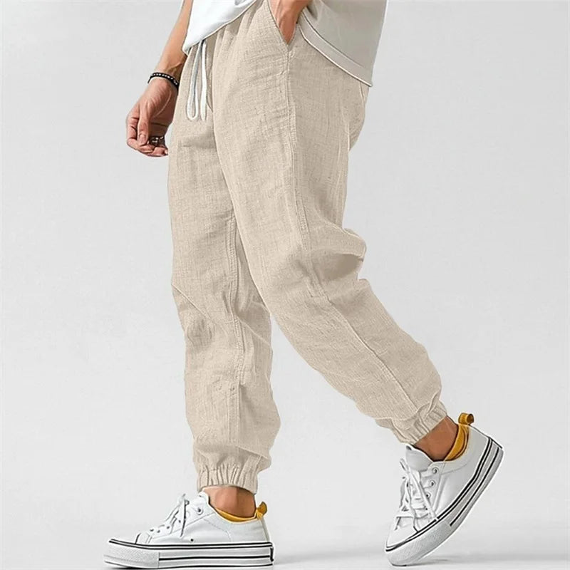 Women's Cotton Linen Jogger Pants