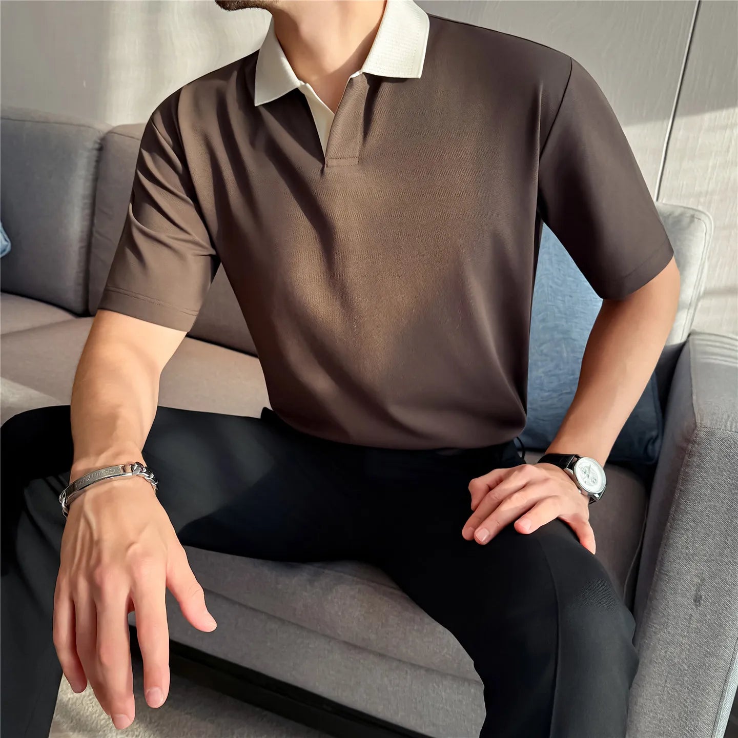 Relaxed Fit Short-Sleeve Polo Shirt