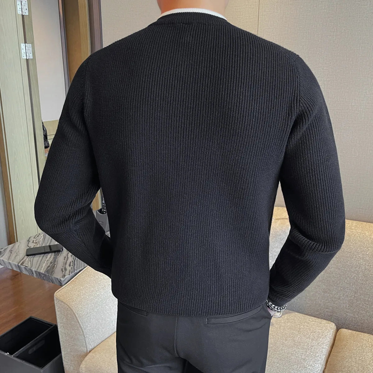 Slim Fit Knit Sweater