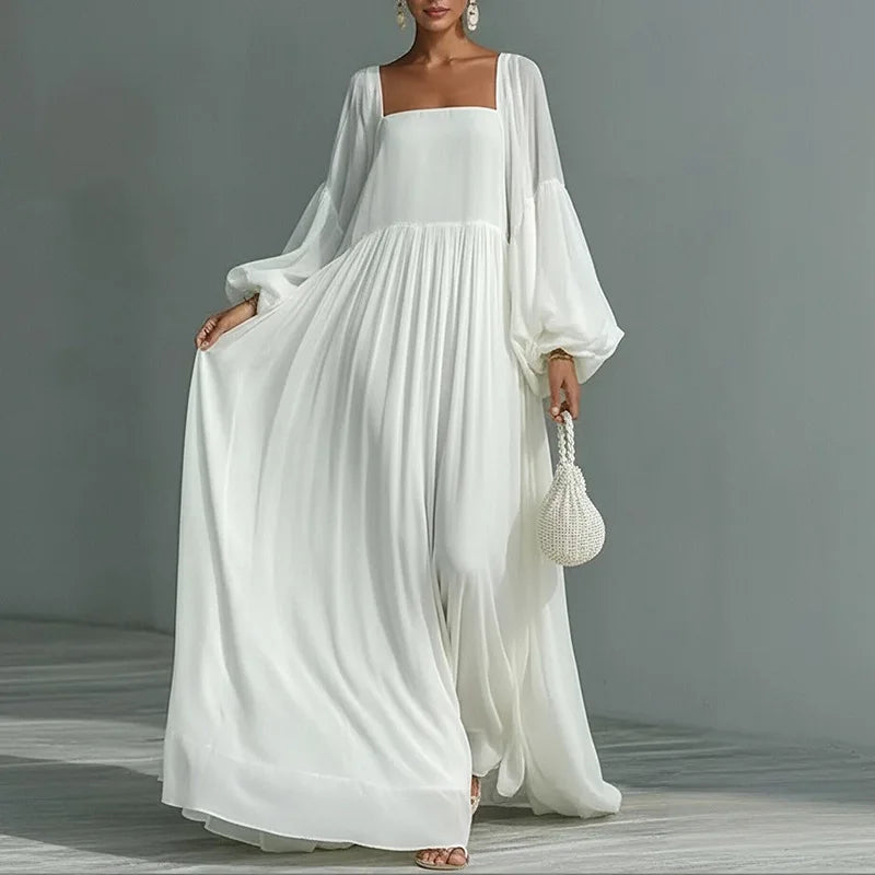 Women's Square Neck Wedding Guest Dress