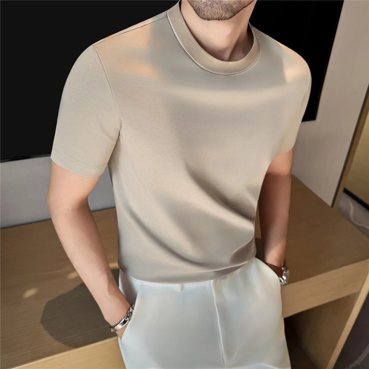 Patchwork Short-Sleeve T-Shirt
