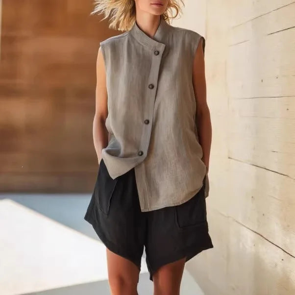 Women's Button Front Two-Piece Set