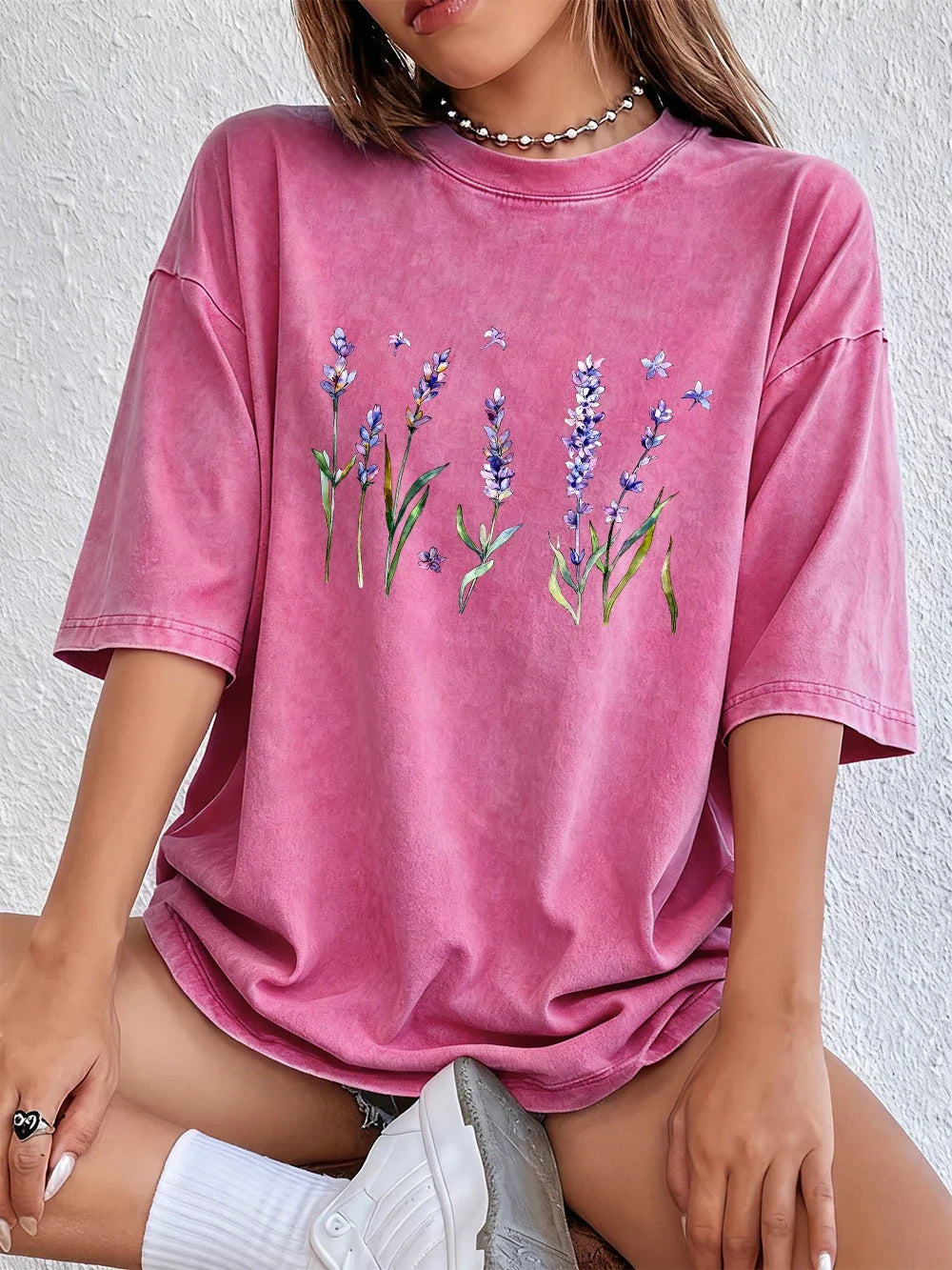 Women's Oversized Floral Tee