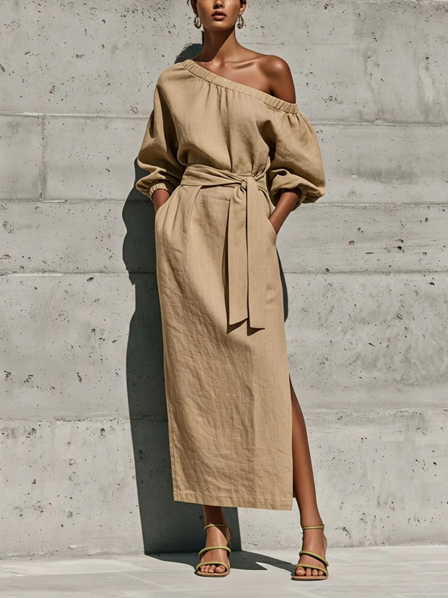 Women's Off Shoulder Maxi Dress
