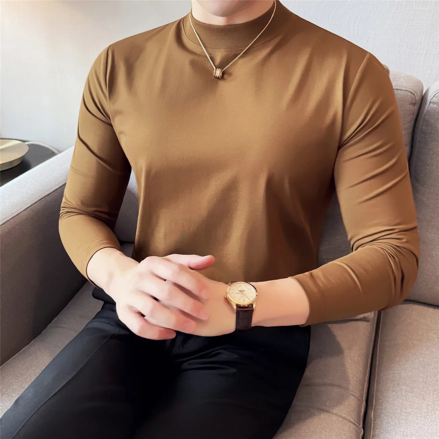 Slim Fit Long-Sleeve T-Shirt