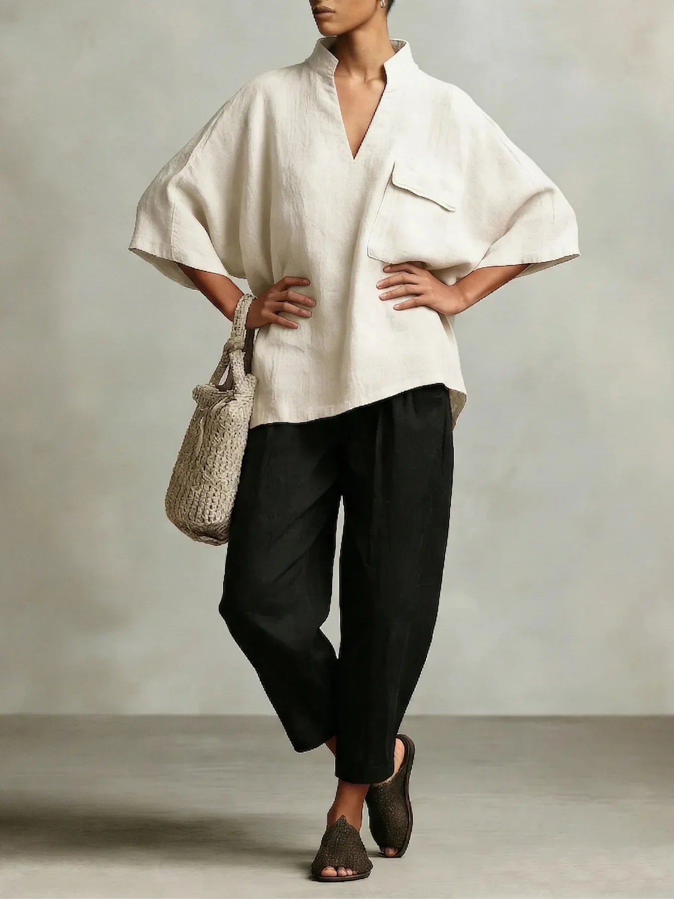 Women's Poncho Co-Ord Set