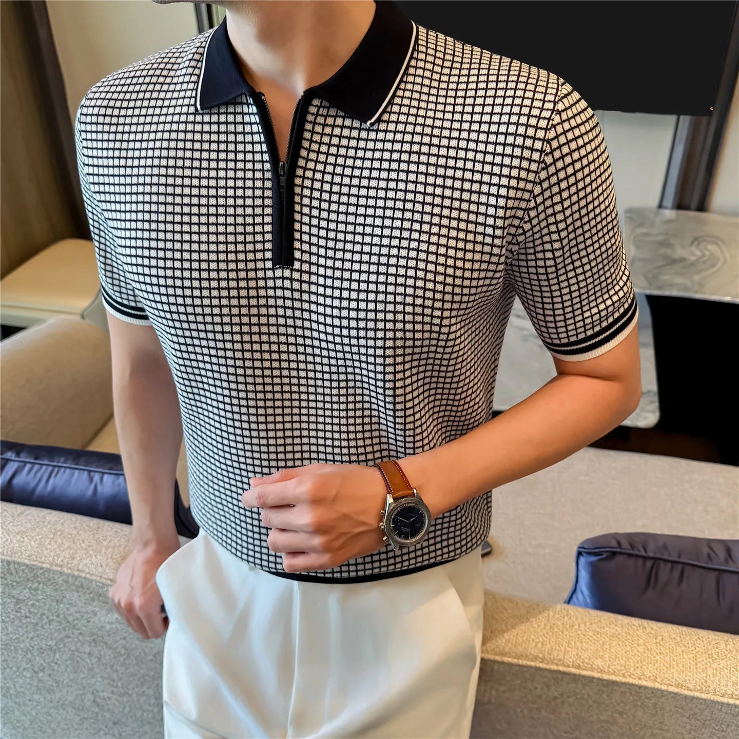 Slim Fit Short-Sleeve Polo Shirt