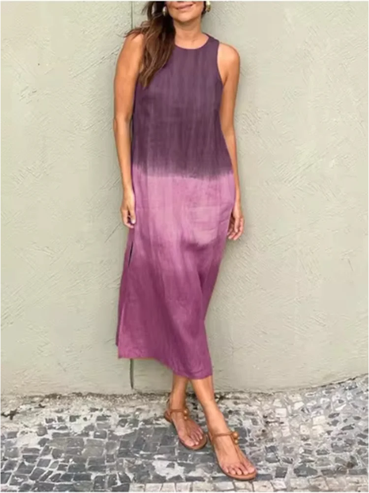 Women's Gradient Relaxed Midi Dress