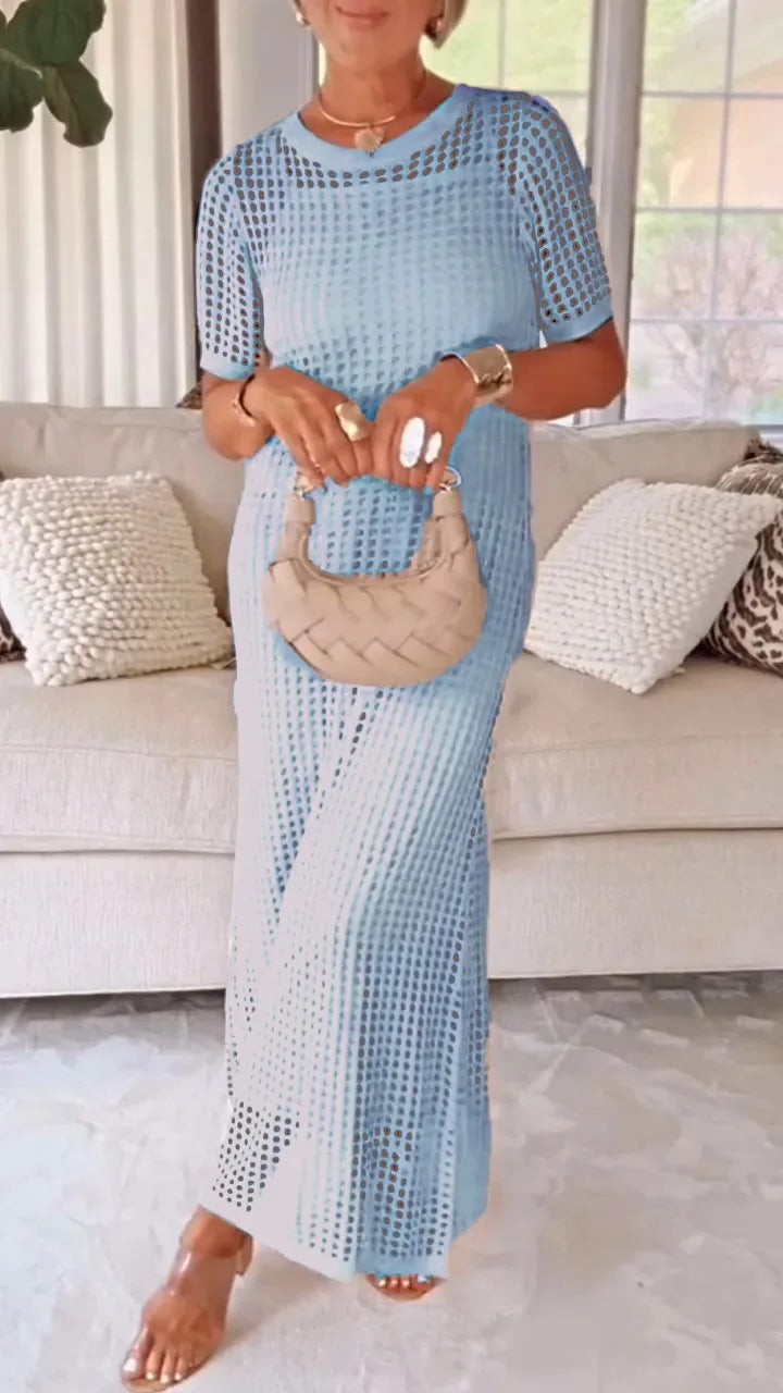 Women's Breathable Knit Maxi Dress