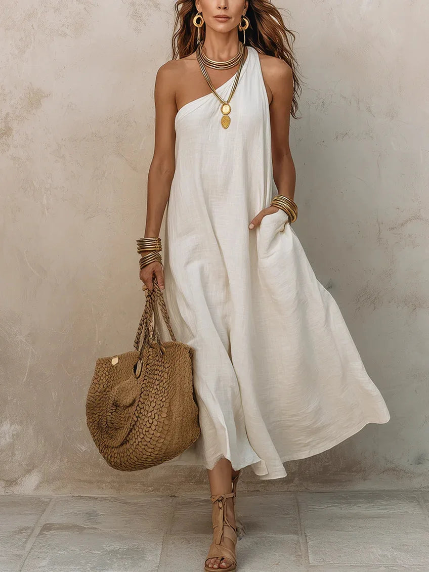 Women's Asymmetrical Midi Dress
