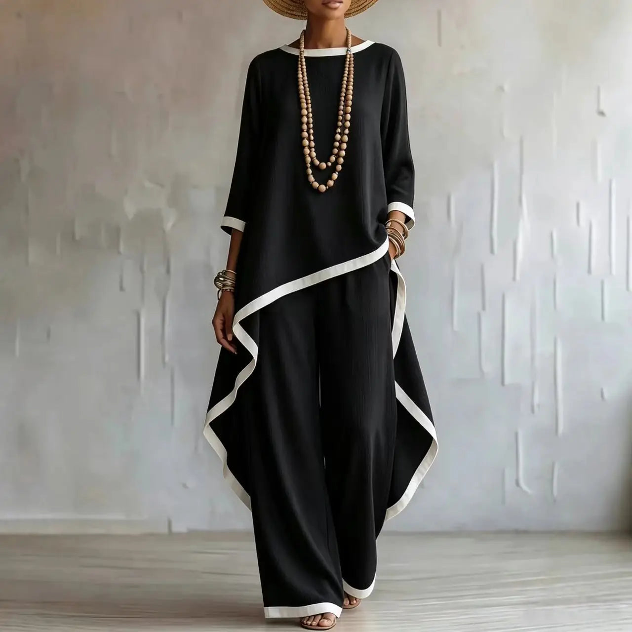 Women's Asymmetrical Two-Piece Set