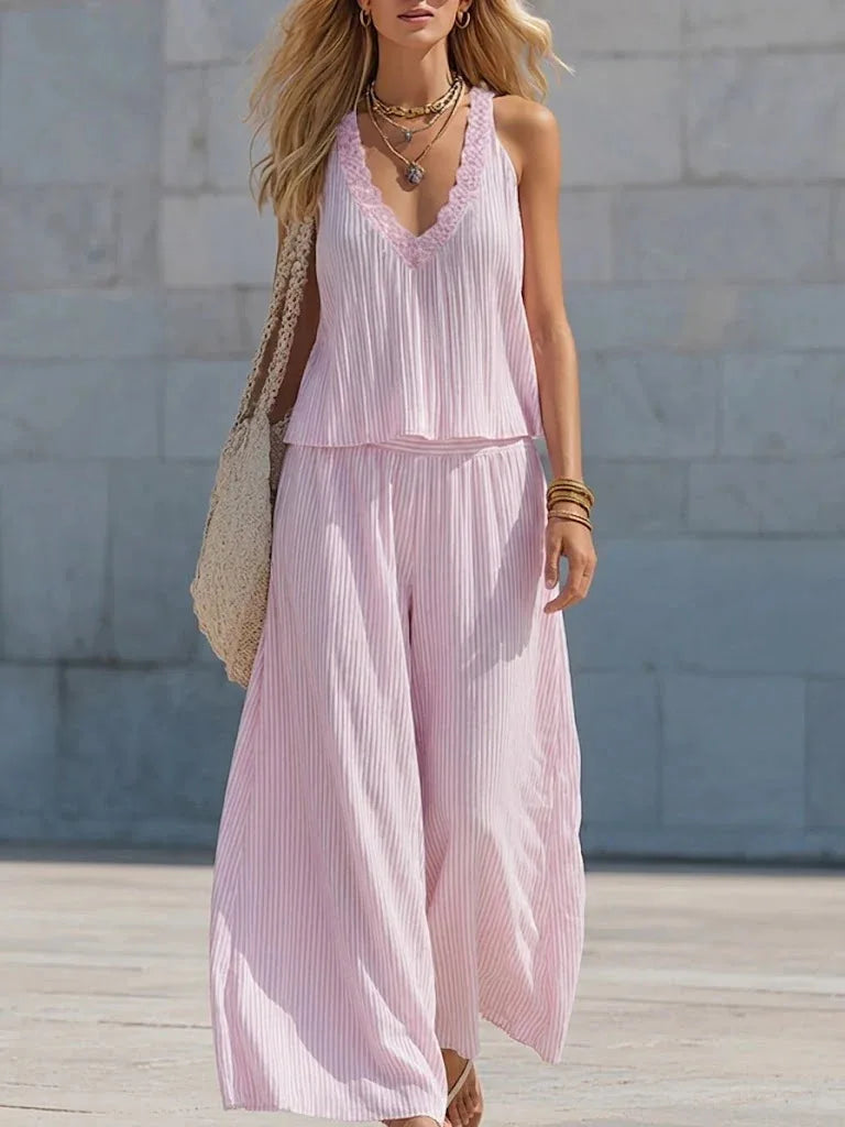 Women's Relaxed Summer Two Piece Set