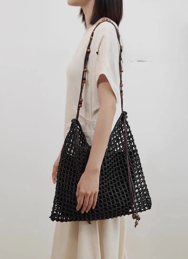 Straw Beach Tote Bag