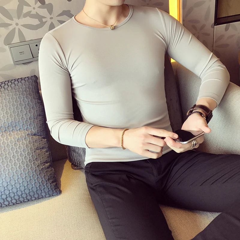 Slim Fit Long-Sleeve T-Shirt