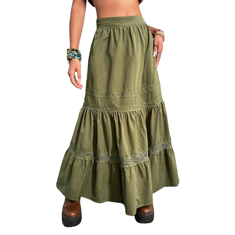 Women's Tiered Bohemian Skirt
