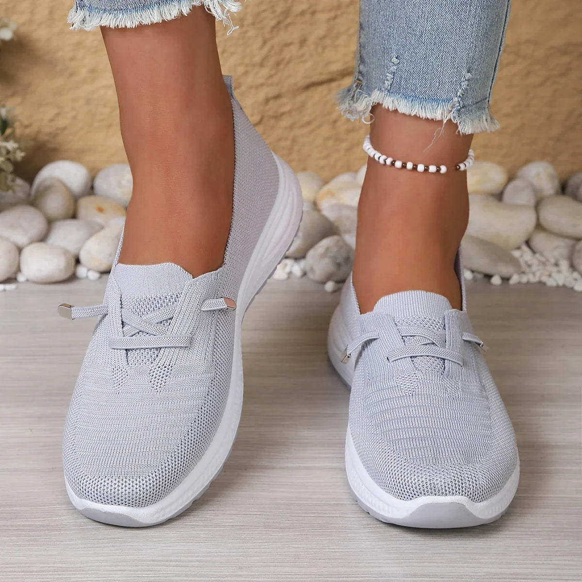 Women's Breathable Wide Toe Sneakers