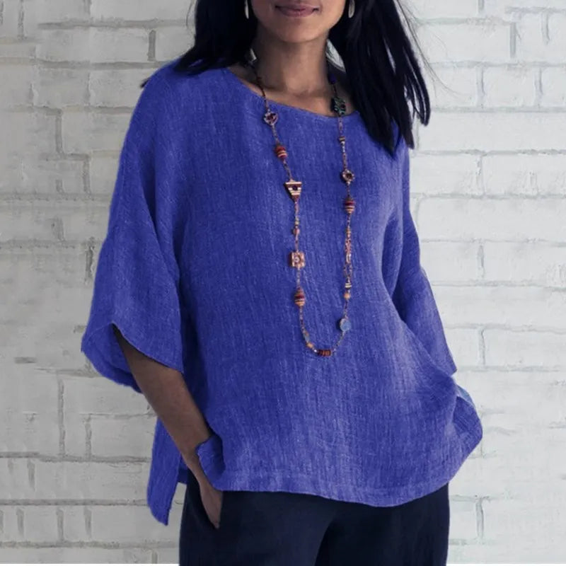 Women's Relaxed Cotton Blouse