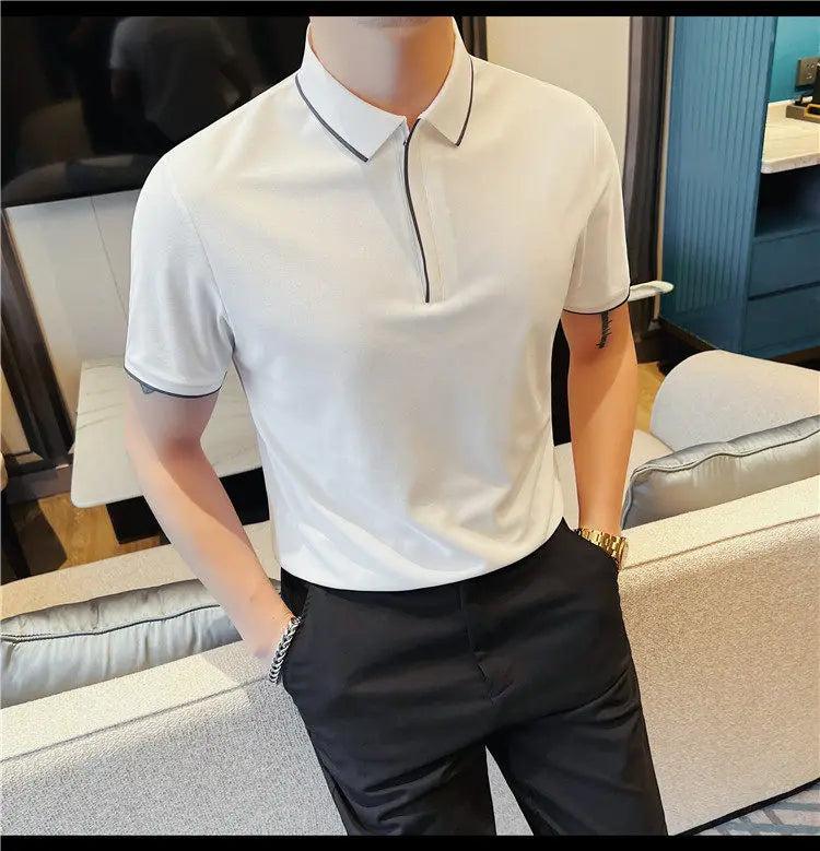 Slim Fit Short-Sleeve Polo Shirt
