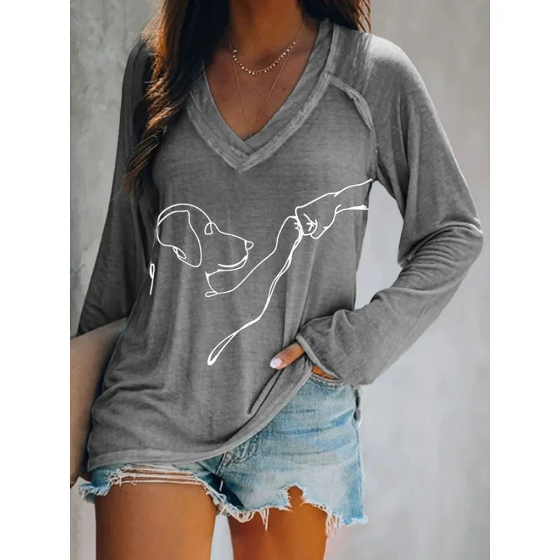 Women's Dog Graphic Shirt