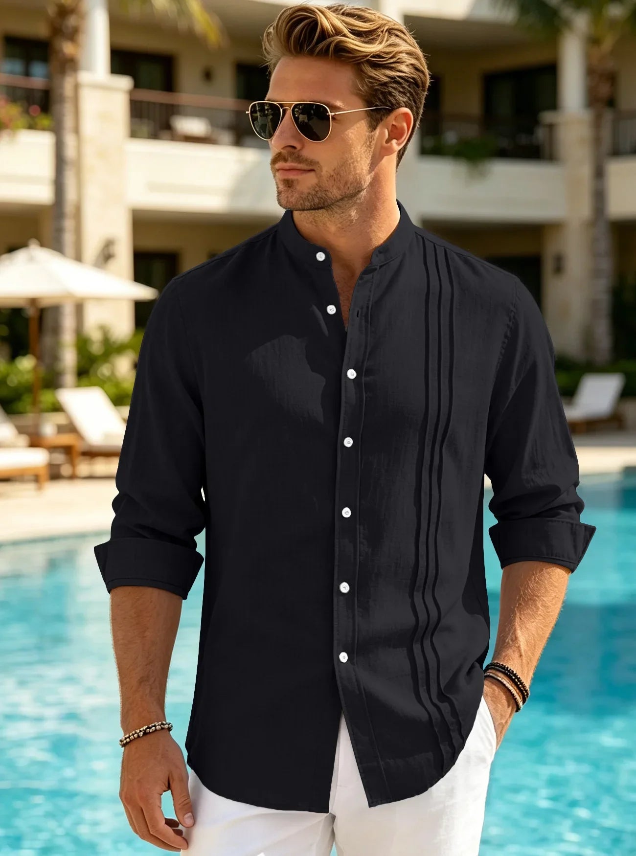 Women's Casual Stand Collar Shirt