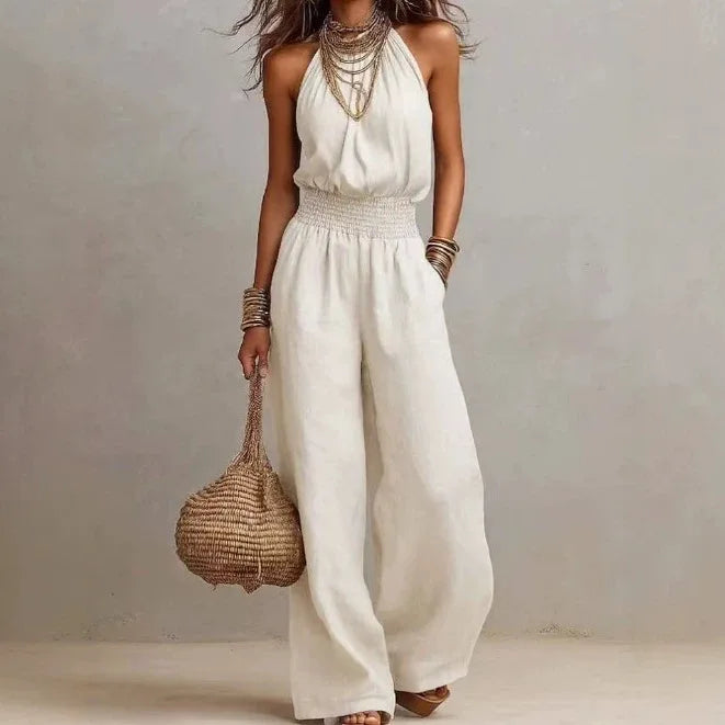 Women's Flowing Wide Leg Jumpsuit