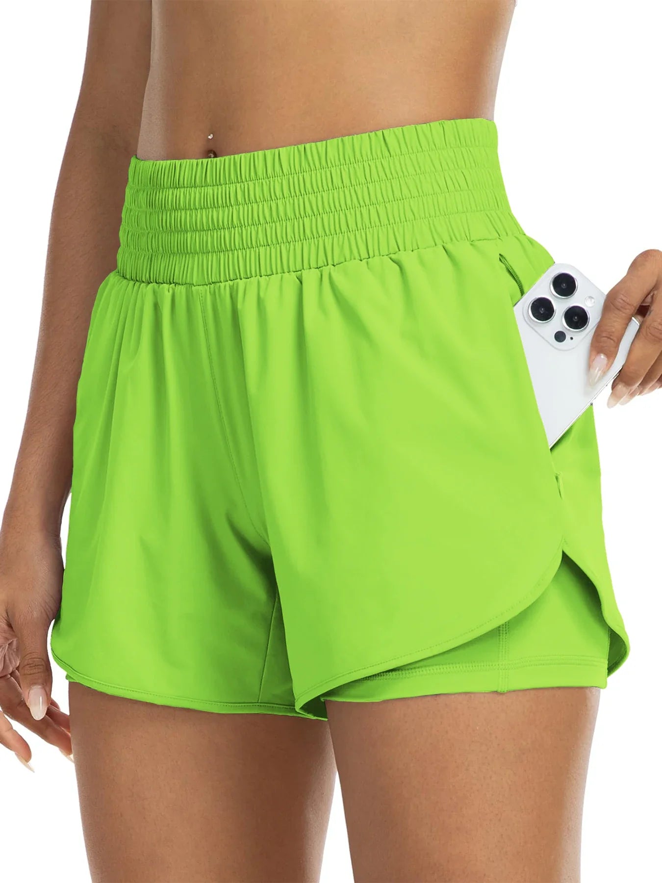 Women's High-Waisted Track Shorts