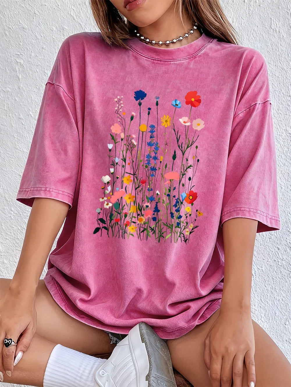 Women's Floral Graphic T Shirt