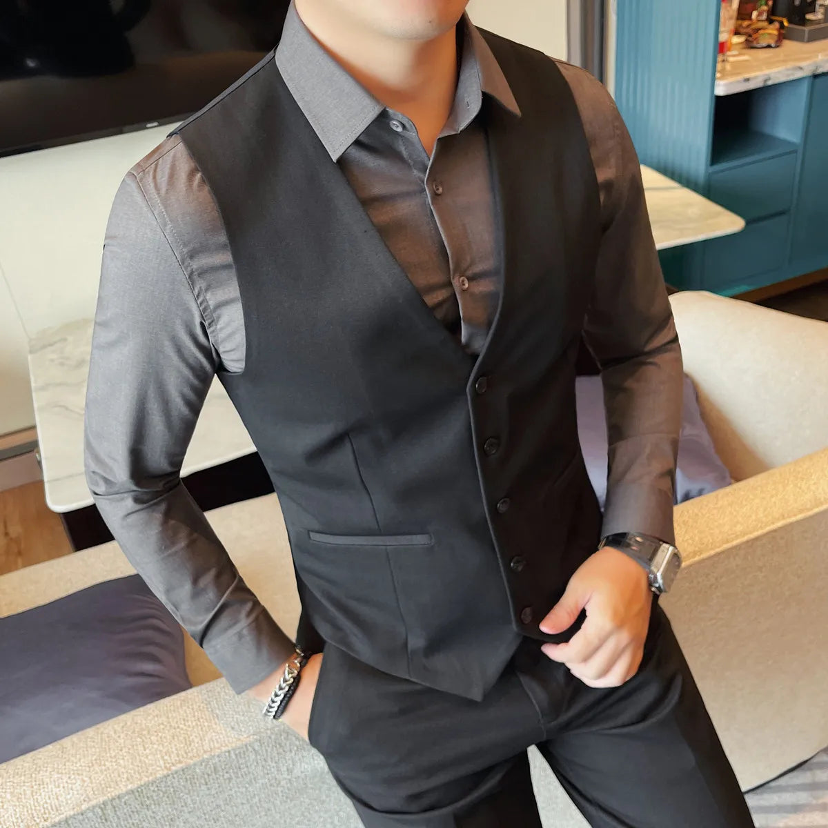 Slim Fit V-Neck Waistcoat