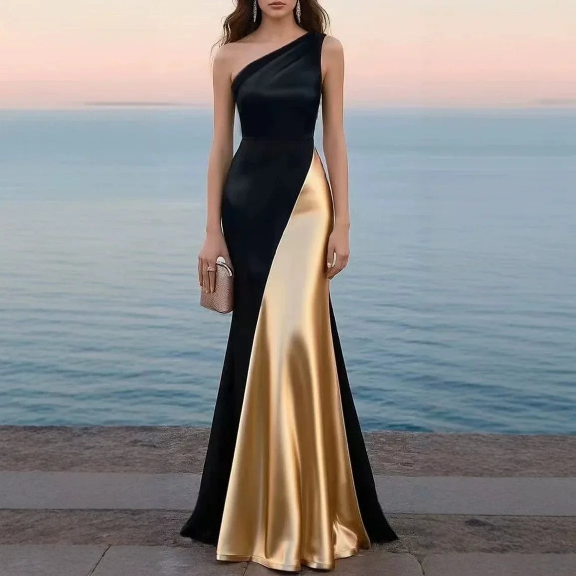 Women's Satin Wedding Guest Dress