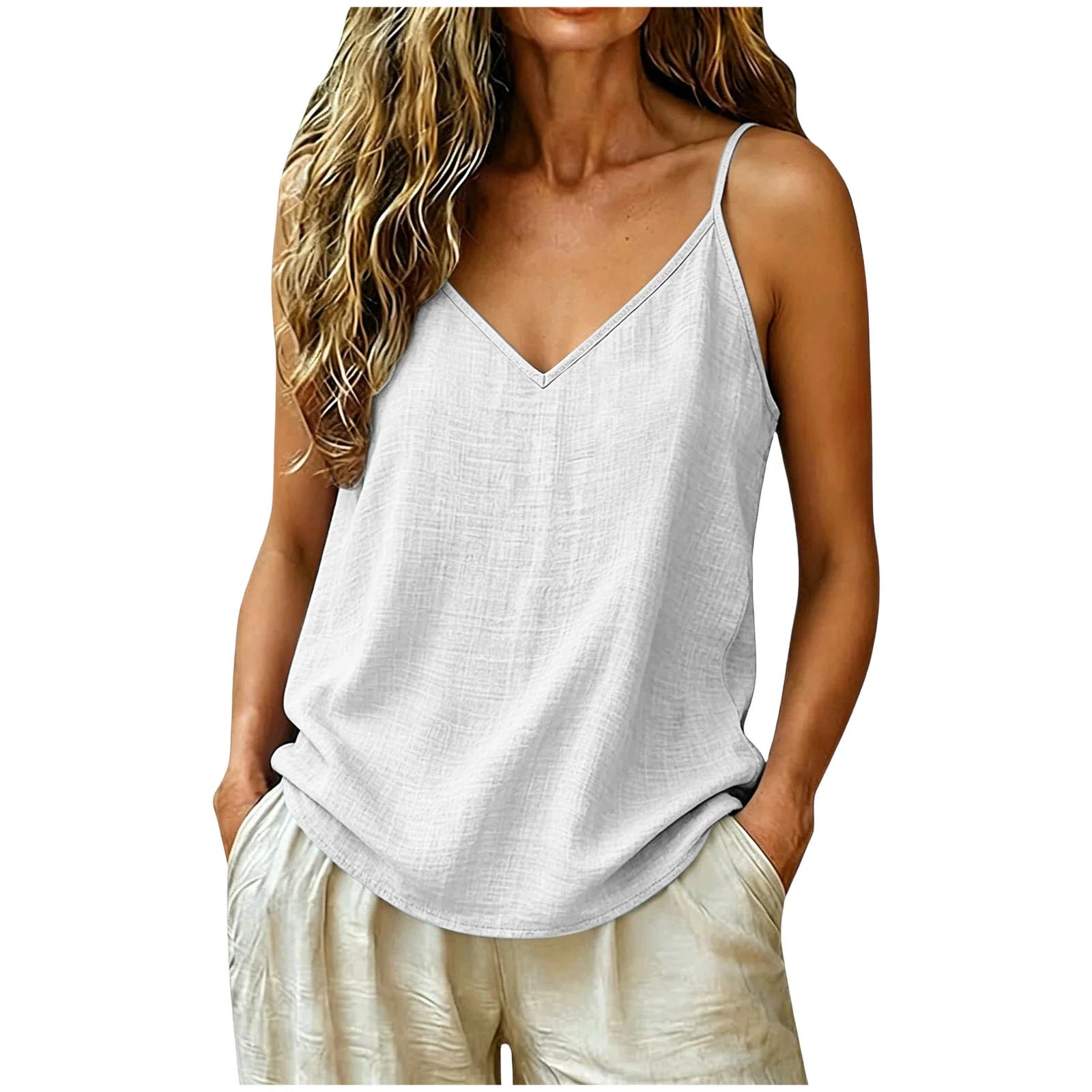 Women's Cotton Linen Camisole